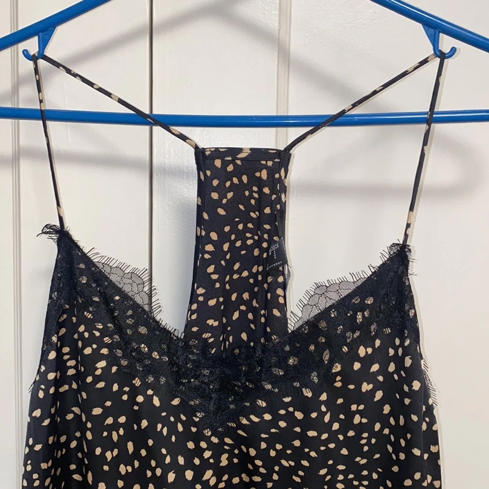 Forever 21 Large Woven Camisole Black Tan - Picture 4 of 10